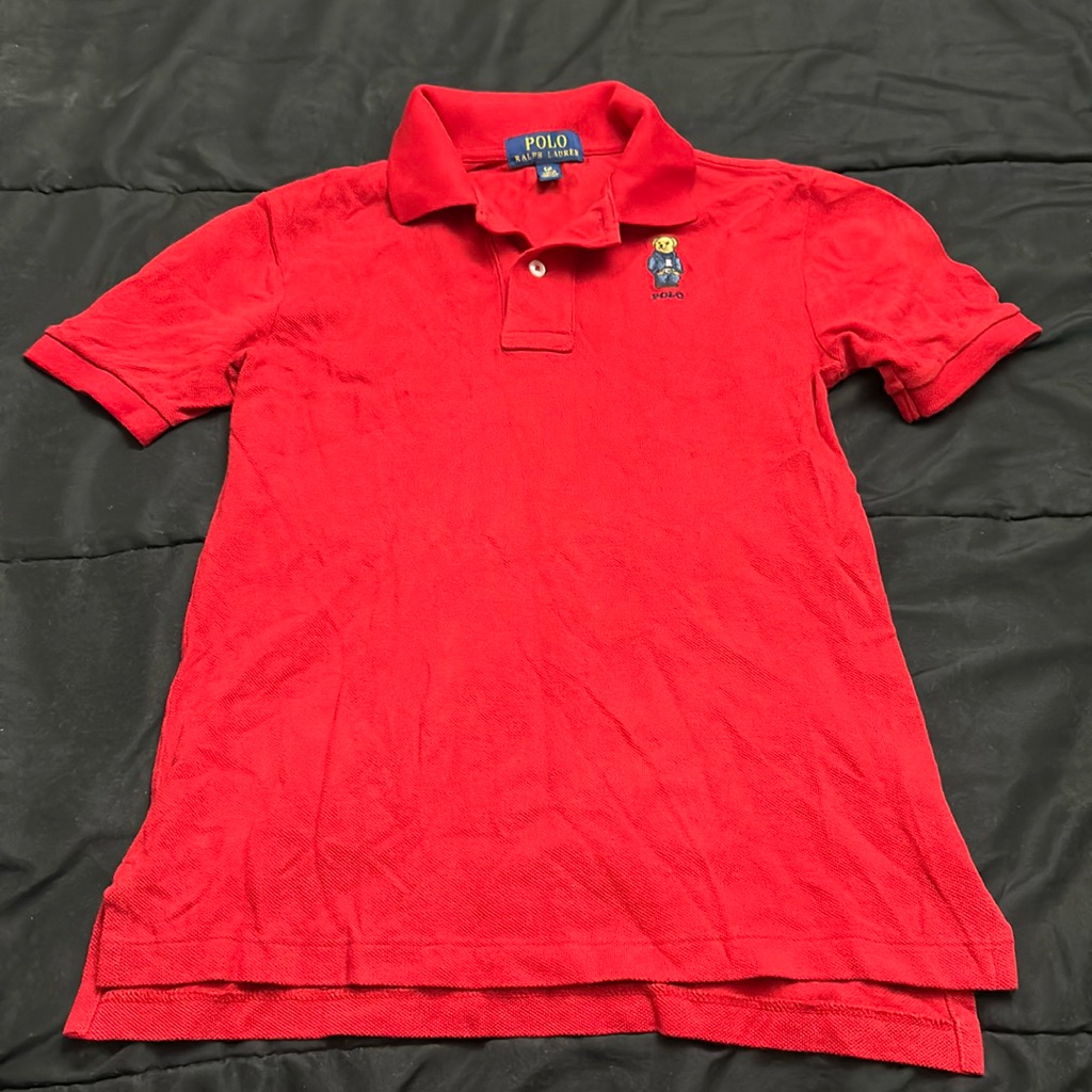 Polo Bear Ralph Lauren Short Sleeve Collared Shirt